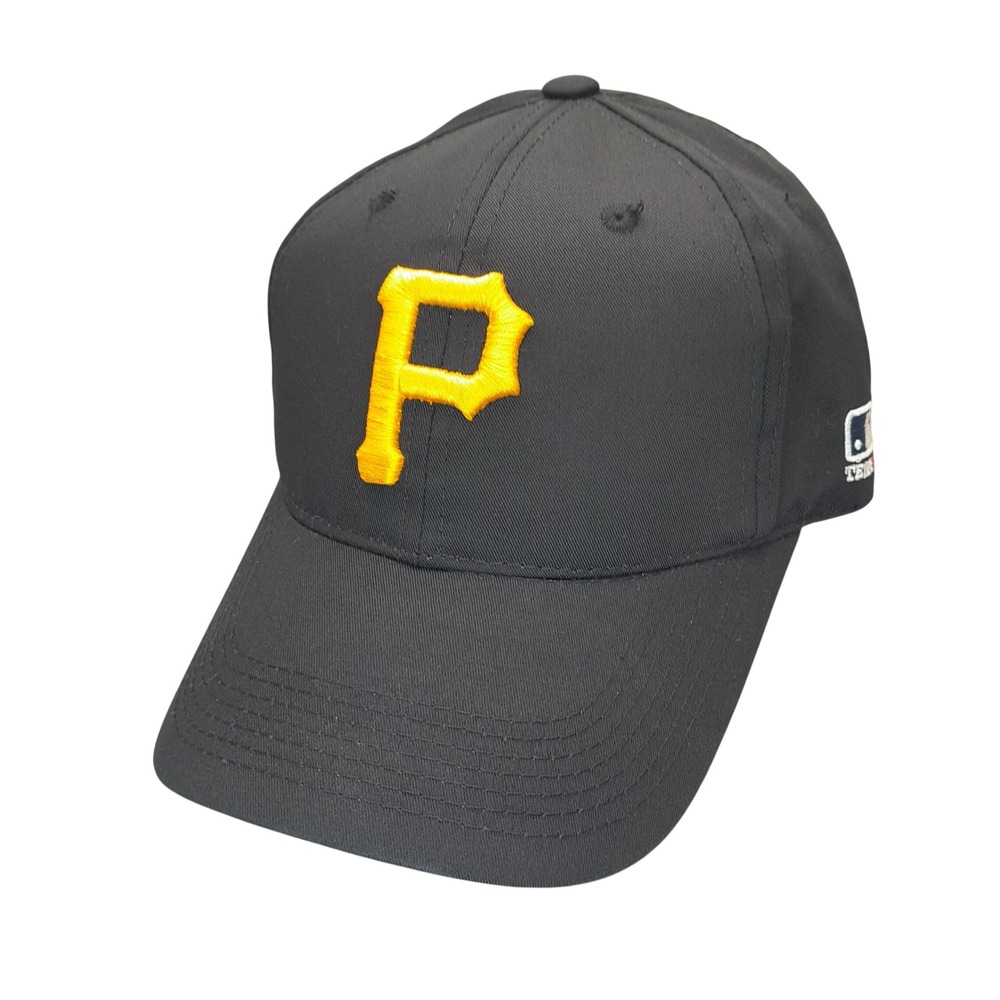 OC Sports Pittsburgh Pirates Youth Baseball Hat Black Yellow MLB Adjustable Cap